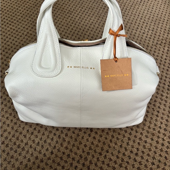 Beautiful Brand New White Marc Ellis Handbag with Gold Hardware. - Picture 2 of 6
